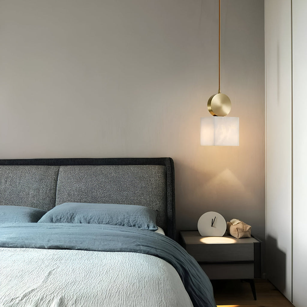 Nordic Marble Etruscan Alabaster Pendant Light