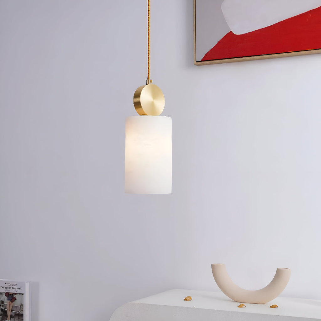 Nordic Marble Etruscan Alabaster Pendant Light