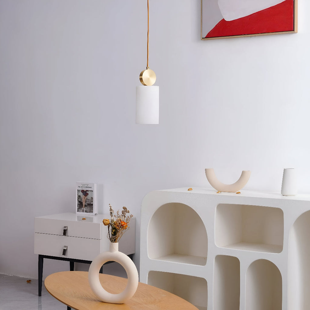 Nordic Marble Etruscan Alabaster Pendant Light