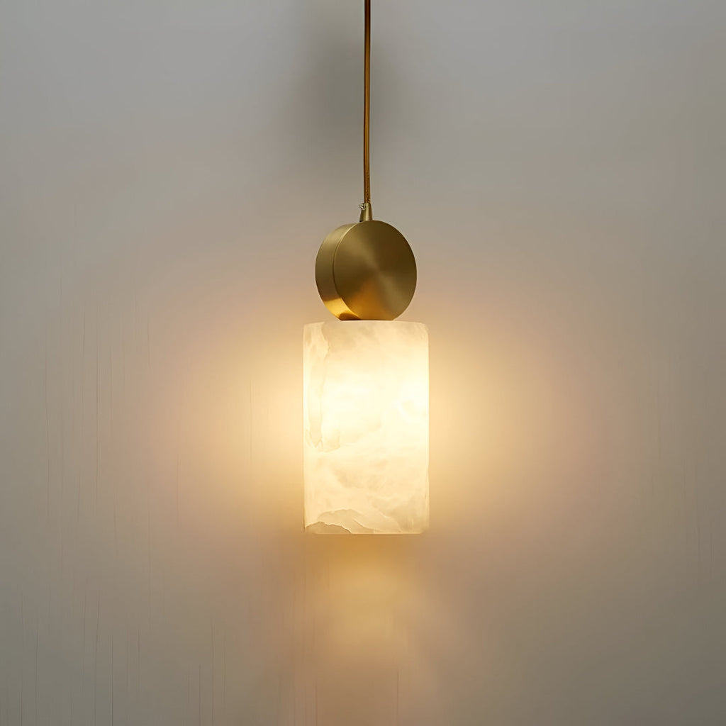Nordic Marble Etruscan Alabaster Pendant Light