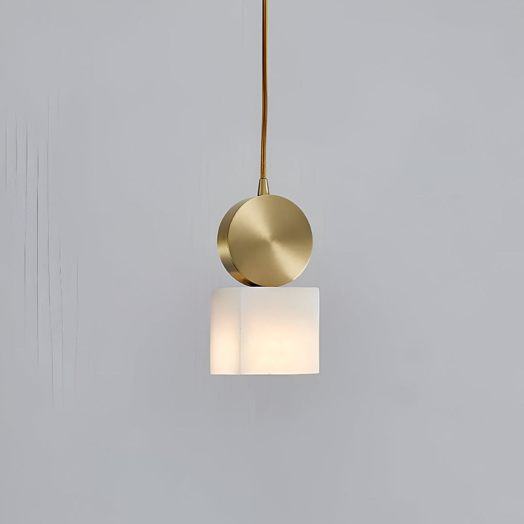 Nordic Marble Etruscan Alabaster Pendant Light