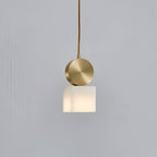 Nordic Marble Etruscan Alabaster Pendant Light