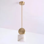 Nordic Marble Etruscan Alabaster Pendant Light
