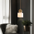 Nordic Marble Etruscan Alabaster Pendant Light