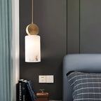 Nordic Marble Etruscan Alabaster Pendant Light