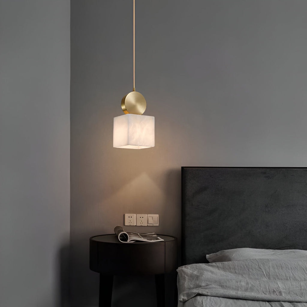 Nordic Marble Etruscan Alabaster Pendant Light
