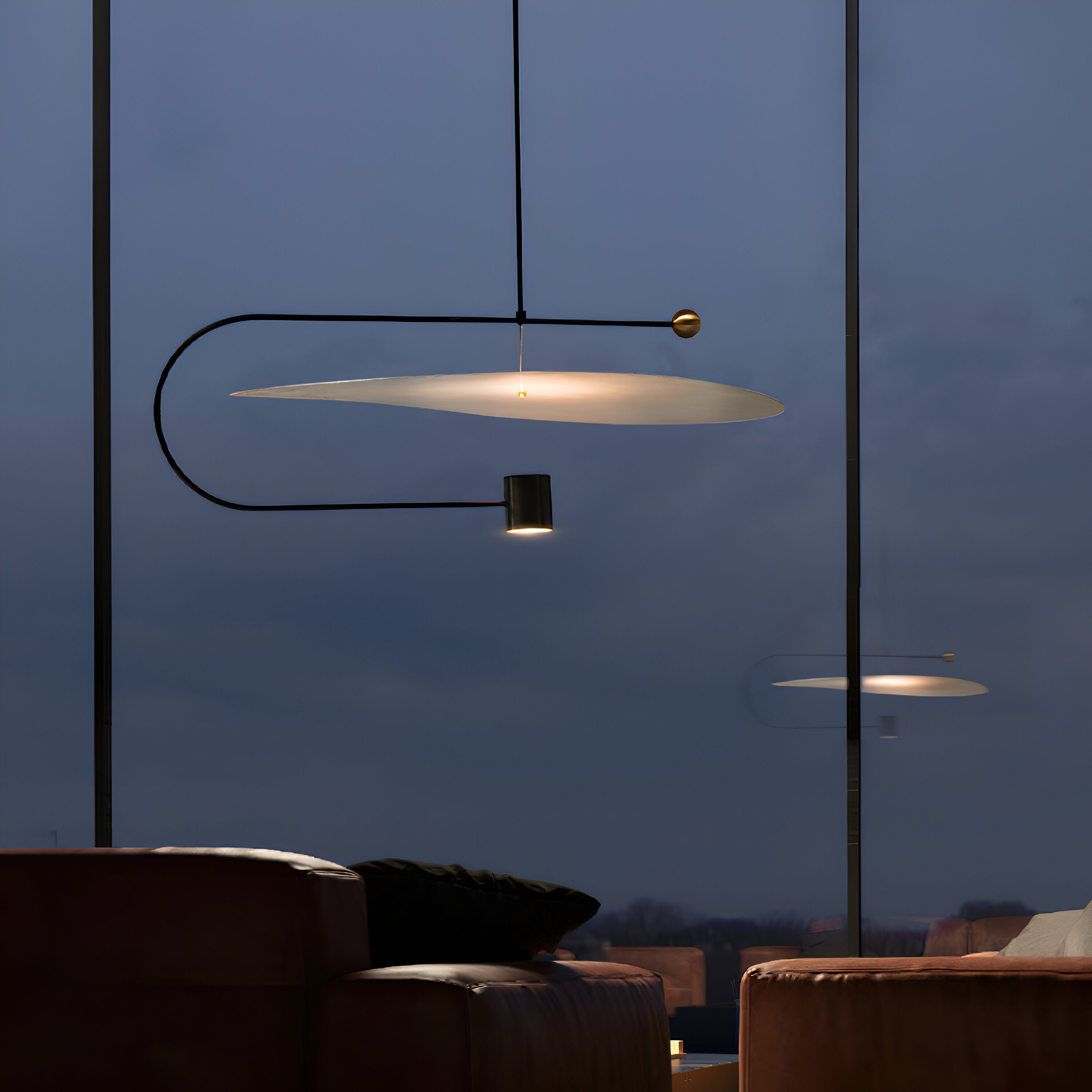 Nordic Float Disc Acrylic LED Pendant Light
