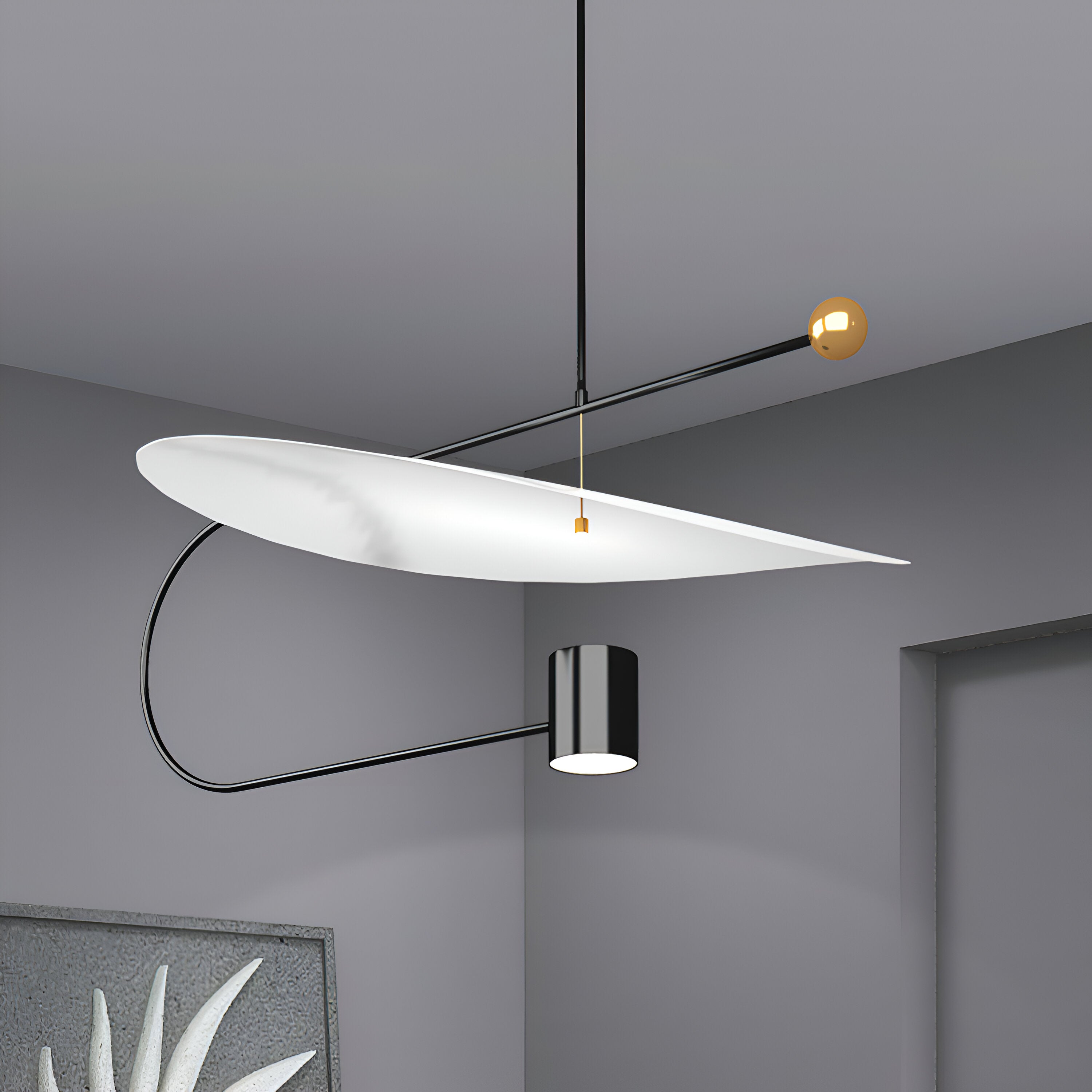 Nordic Float Disc Acrylic LED Pendant Light