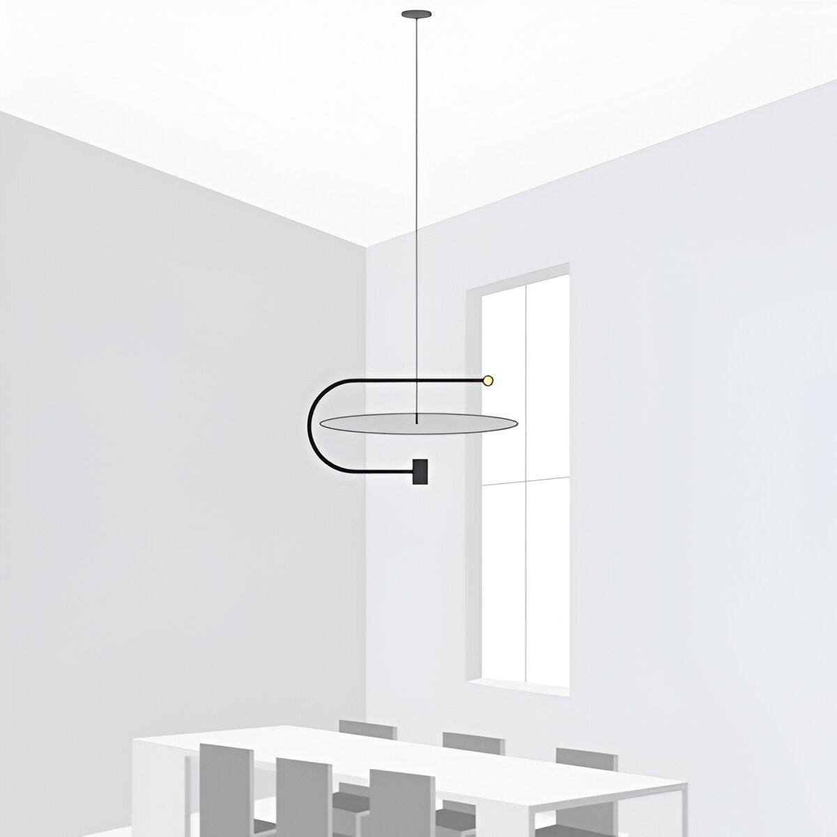Nordic Float Disc Acrylic LED Pendant Light