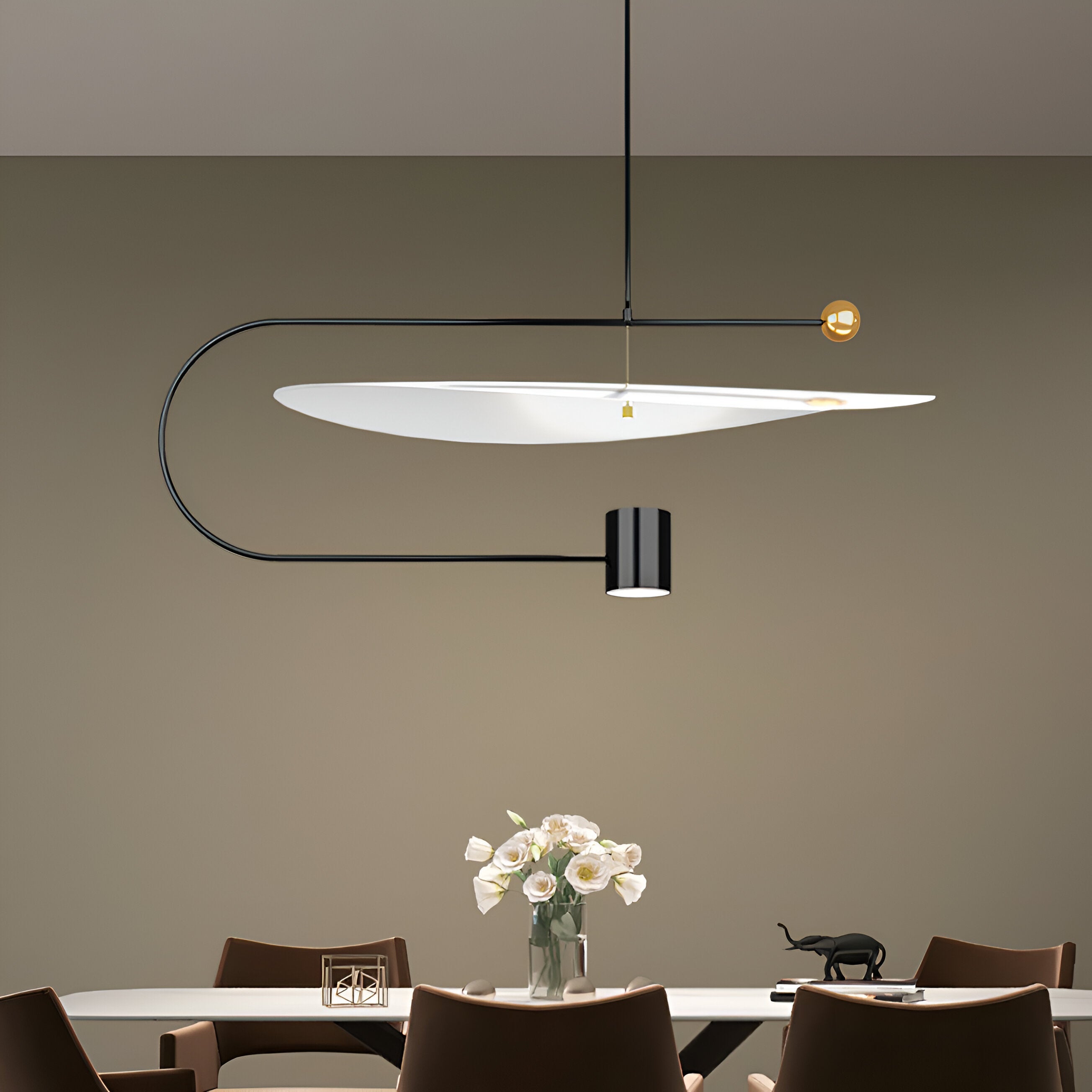 Nordic Float Disc Acrylic LED Pendant Light