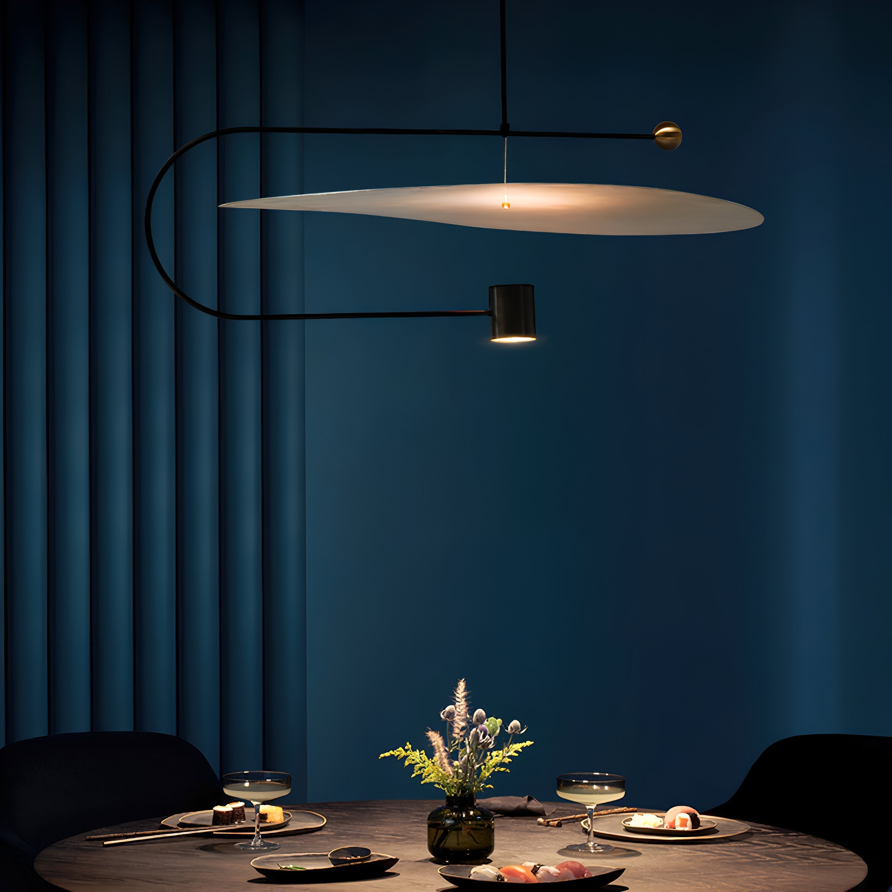 Nordic Float Disc Acrylic LED Pendant Light