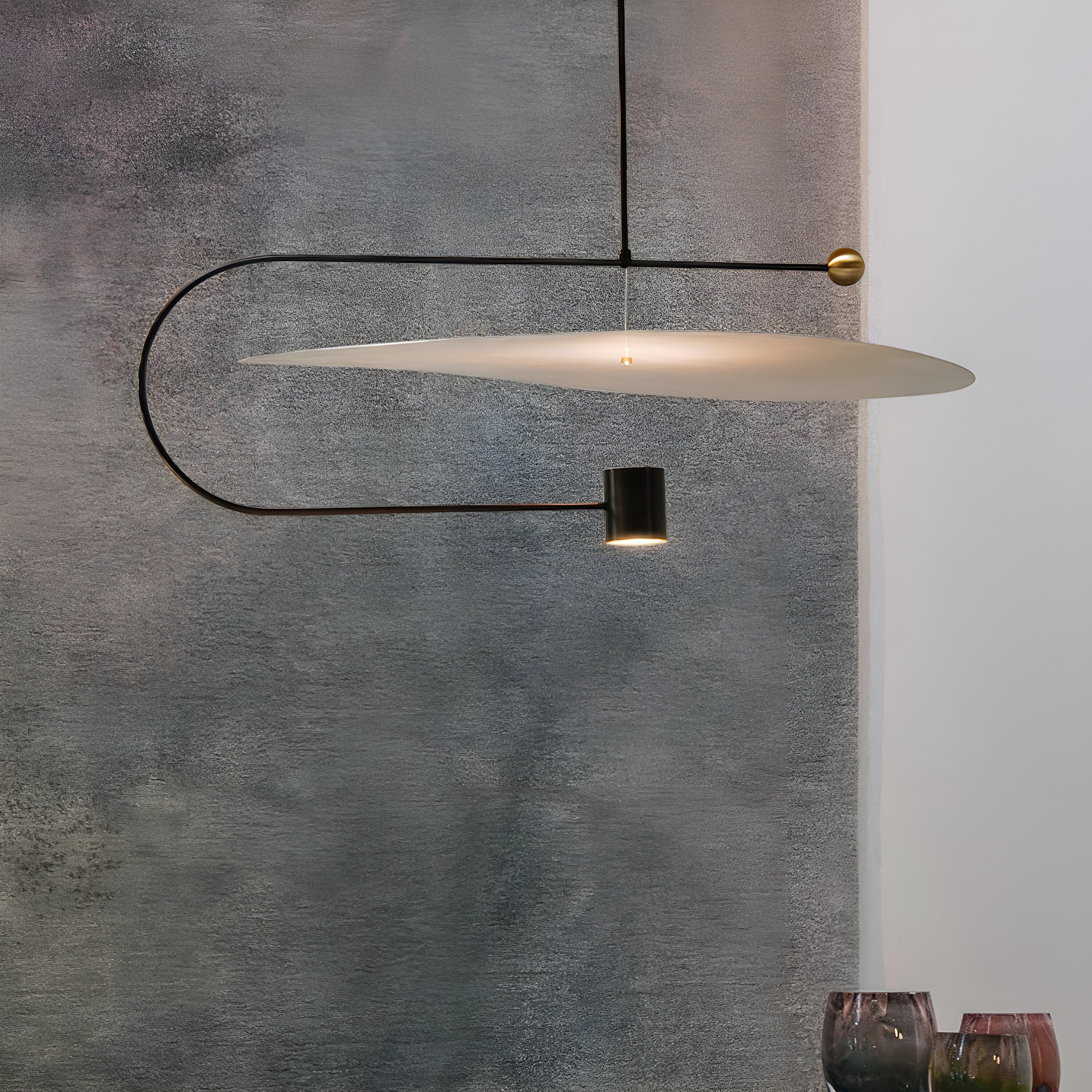 Nordic Float Disc Acrylic LED Pendant Light