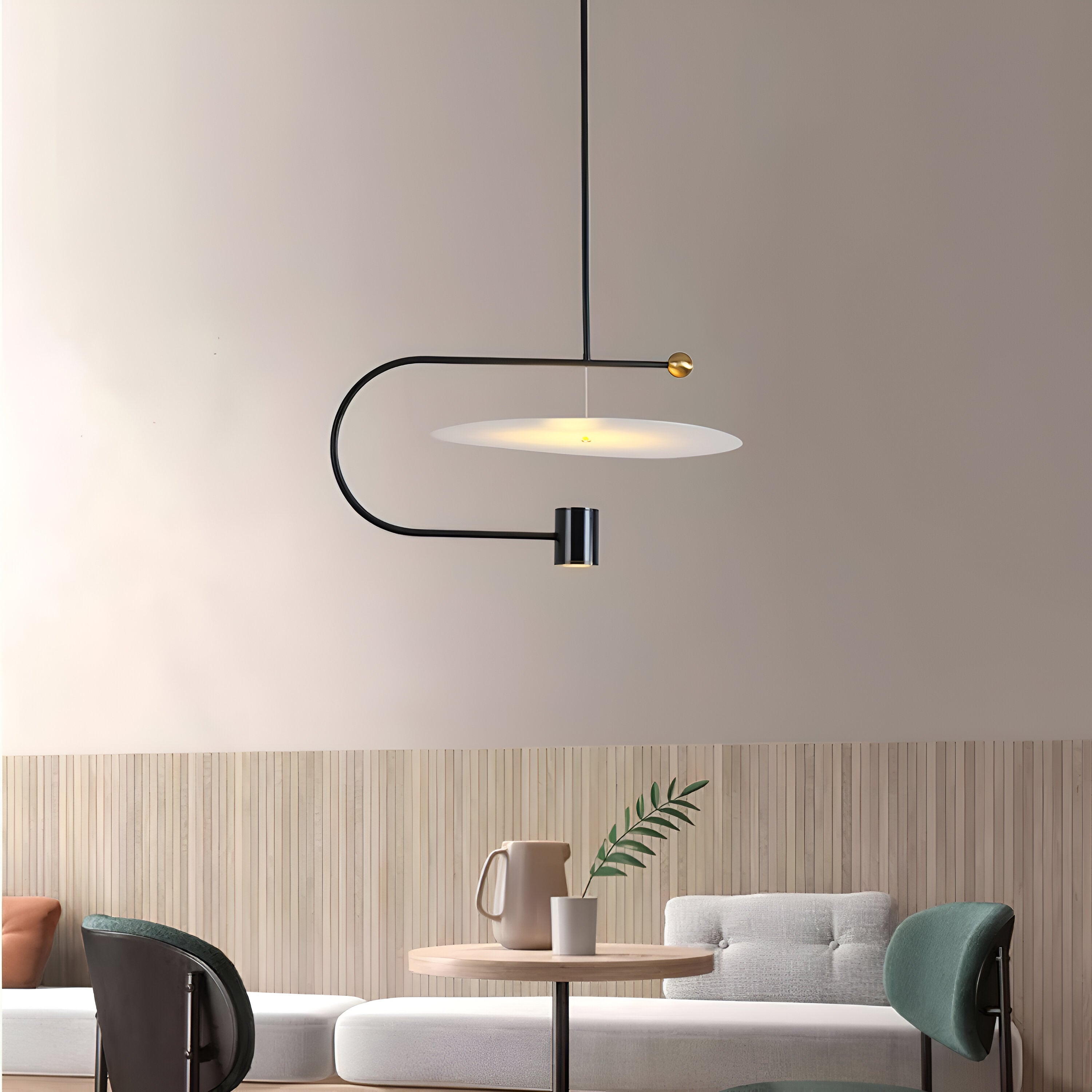 Nordic Float Disc Acrylic LED Pendant Light