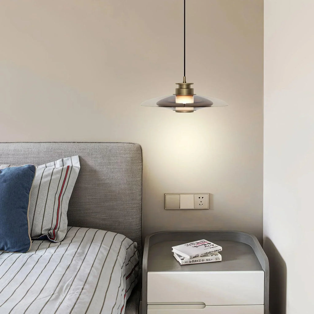 Nordic Glass Disc Shape Pendant Light
