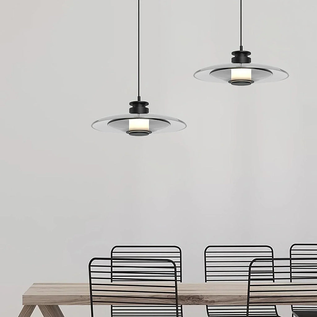 Nordic Glass Disc Shape Pendant Light