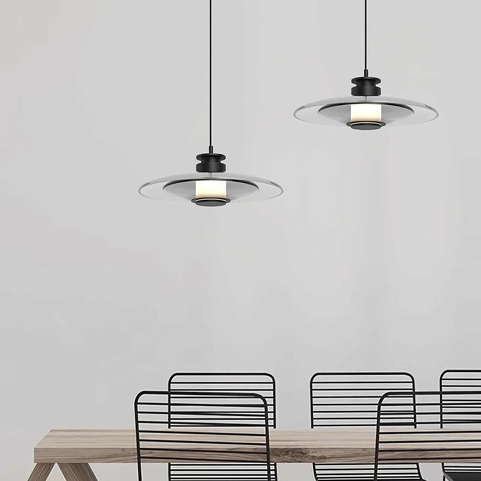Nordic Glass Disc Shape Pendant Light