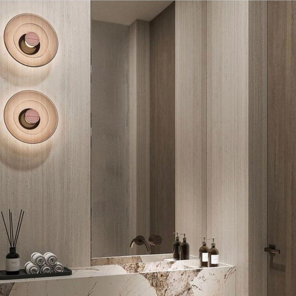 Nordic Glass Disc Shape Wall Light