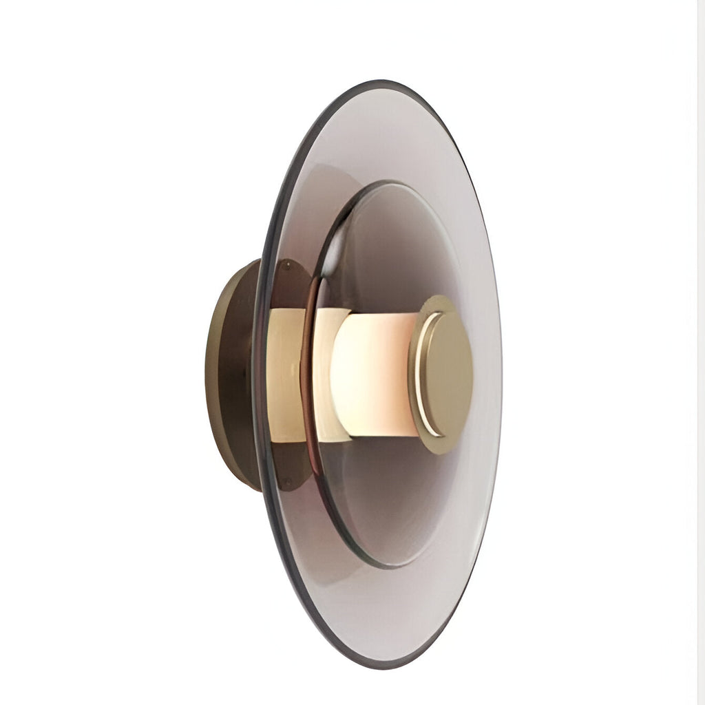 Nordic Glass Disc Shape Wall Light
