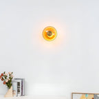Nordic Glass Disc Shape Wall Light