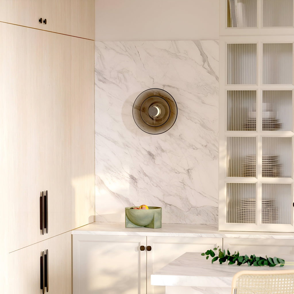 Nordic Glass Disc Shape Wall Light