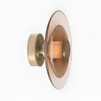 Nordic Glass Disc Shape Wall Light