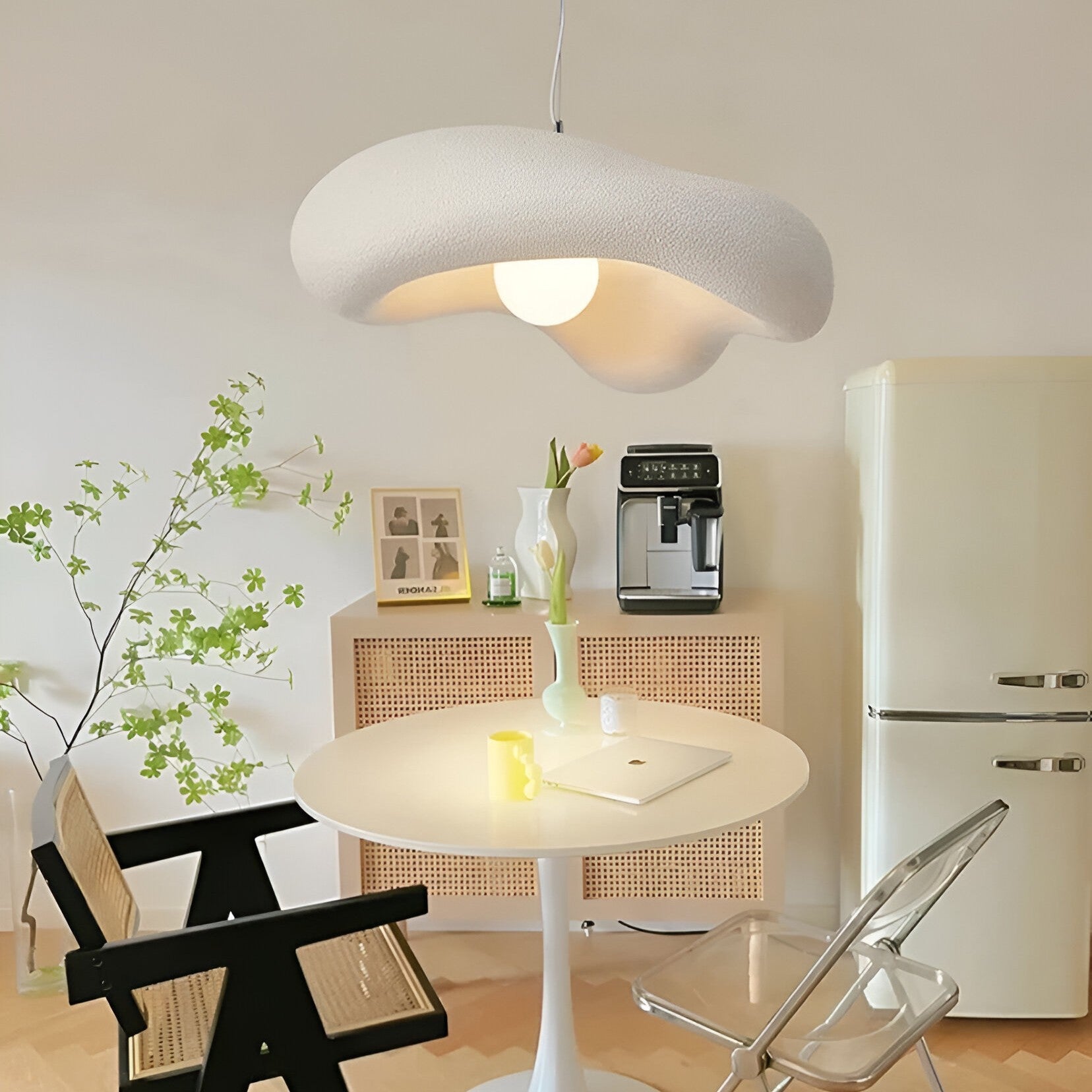 Japandi Cloud Wabi Sabi Textured Pendant Light