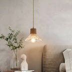 Nordic Hemp Rope Glass Pendant Light
