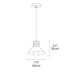 Nordic Hemp Rope Glass Pendant Light