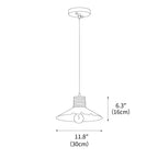 Nordic Hemp Rope Glass Pendant Light