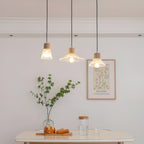 Nordic Hemp Rope Glass Pendant Light