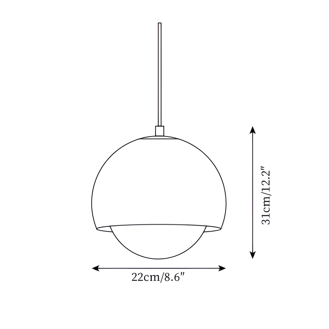 Nordic Lipko Bauhaus Pendant Light