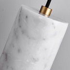 Nordic Long Tube Natural Marble Pendant Light