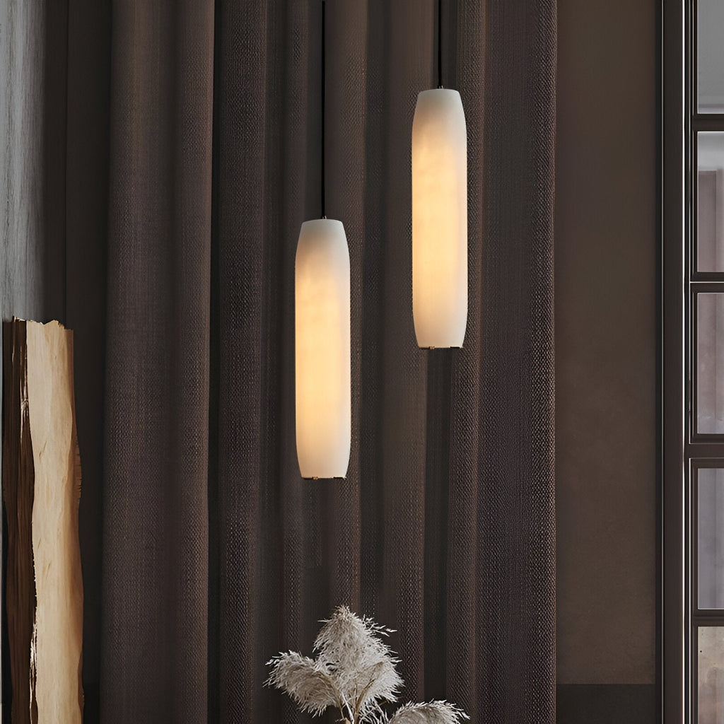 Nordic Luxury White Alabaster Pendant Light