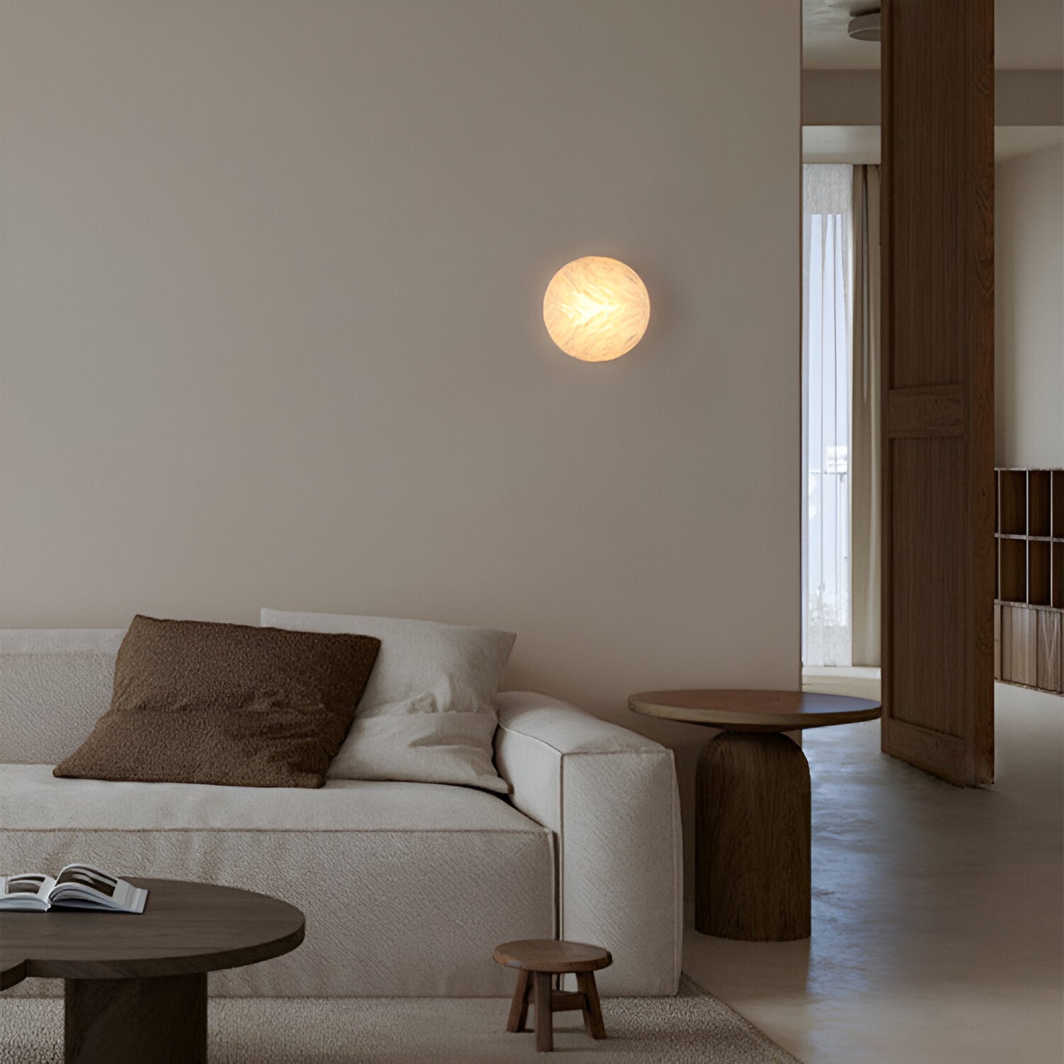Nordic Marble Cloud Stone Wall Light