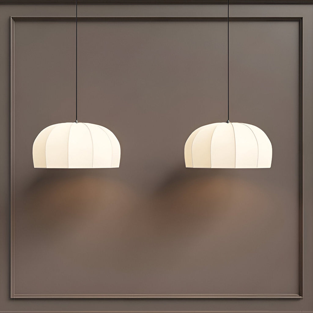 Japandi Modern Handmade Silk Pendant Light