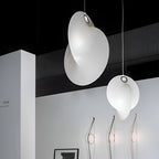 Nordic Organic Sculptural Silk Pendant Light