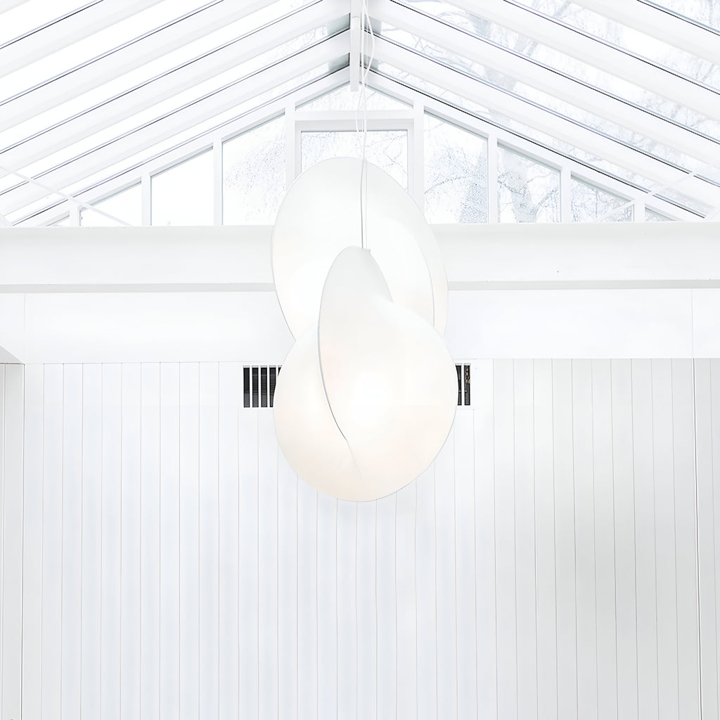 Nordic Organic Sculptural Silk Pendant Light