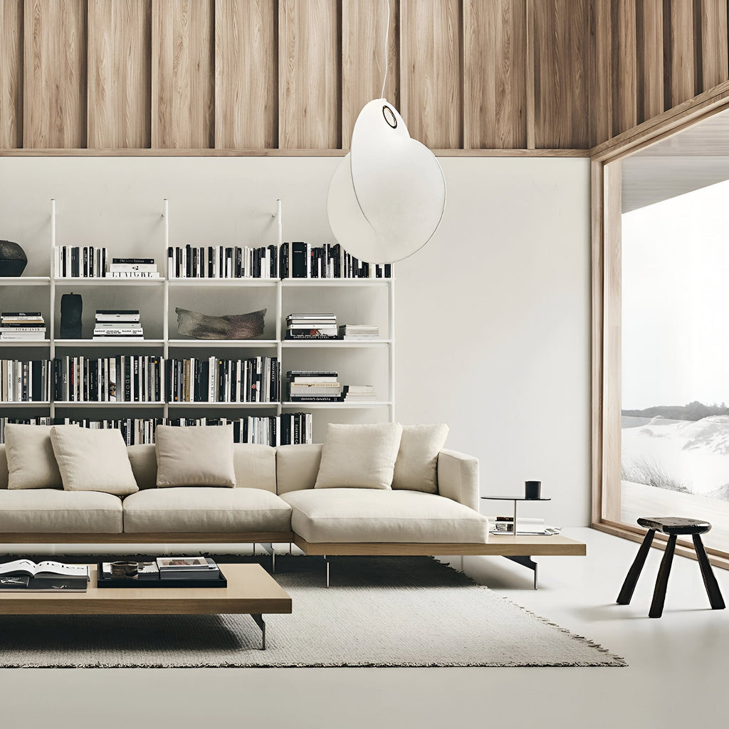 Nordic Organic Sculptural Silk Pendant Light