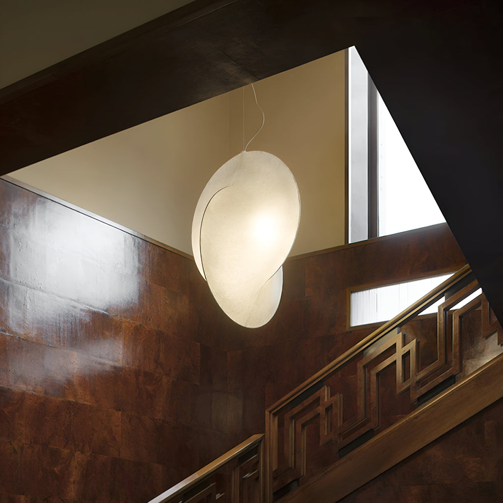 Nordic Organic Sculptural Silk Pendant Light