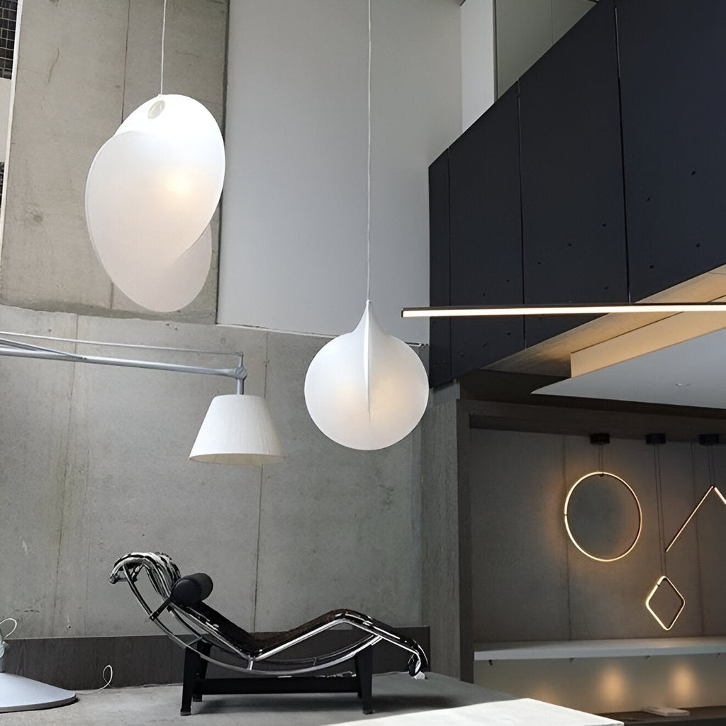 Nordic Organic Sculptural Silk Pendant Light
