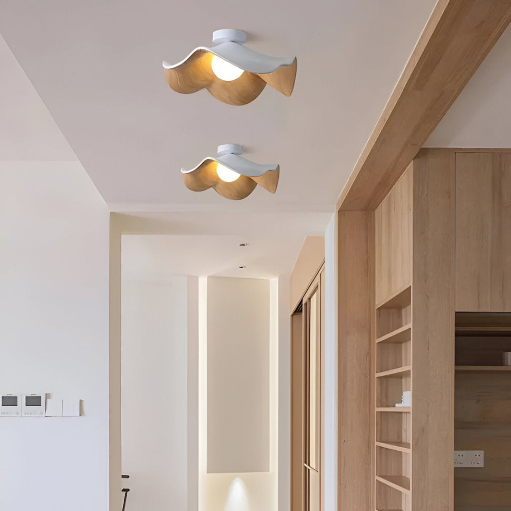 Nordic Resin Flower Shape Ceiling Light