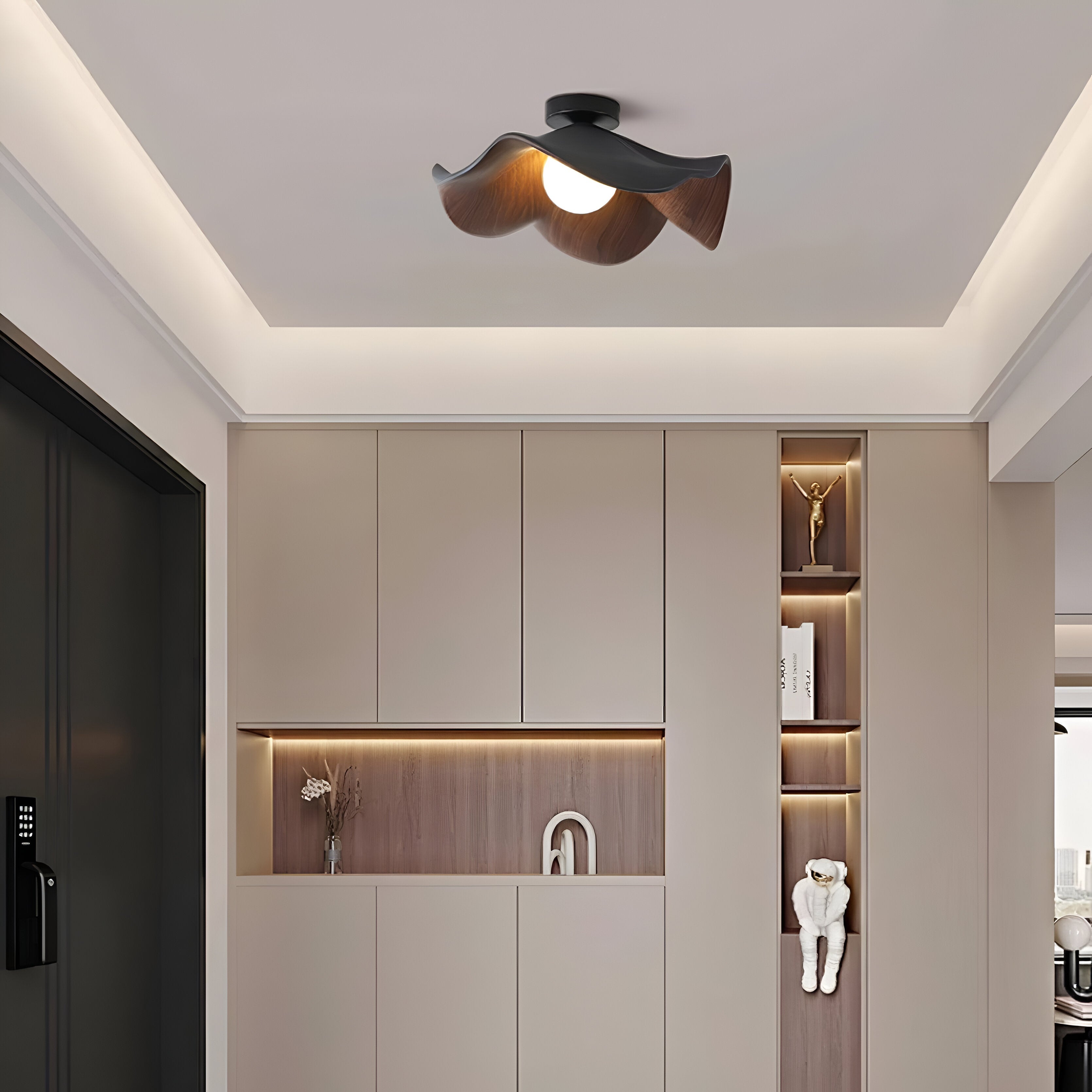 Nordic Resin Flower Shape Ceiling Light