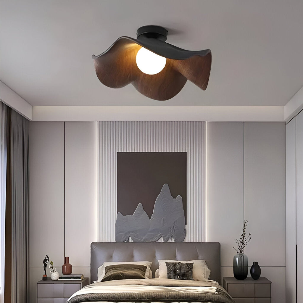 Nordic Resin Flower Shape Ceiling Light