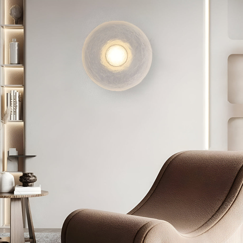 Seren Nordic Resin Round Wall Lamp
