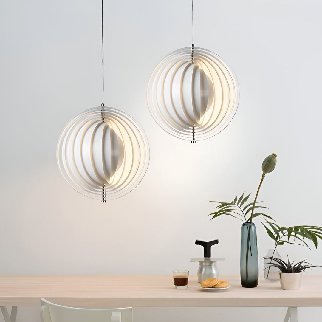 Nordic Rotatable Panton Moon Chandelier