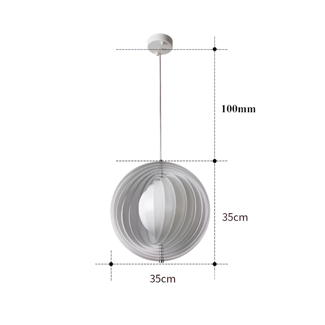 Nordic Rotatable Panton Moon Chandelier