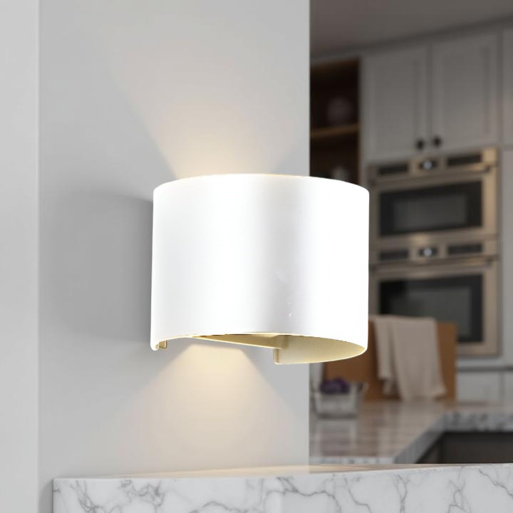 Nordic Round Shaped IP65 Waterproof Outdoor Wall Light