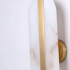 Nordic Seren Alabaster Stone Brass Wall Light