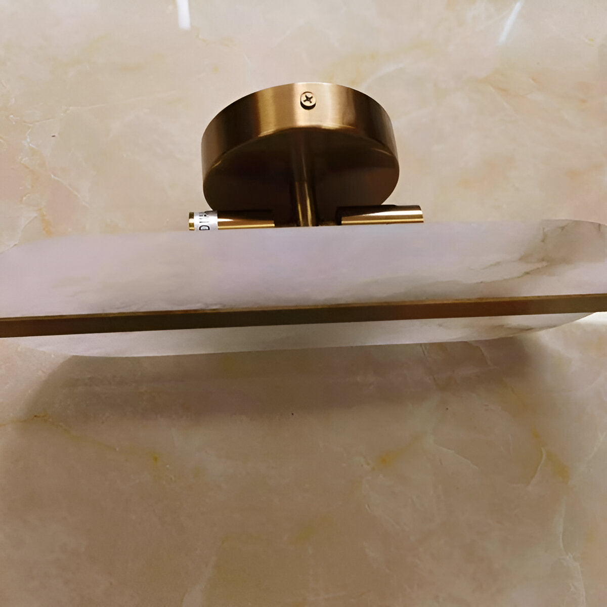 Nordic Seren Alabaster Stone Brass Wall Light