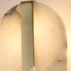 Nordic Seren Alabaster Stone Brass Wall Light